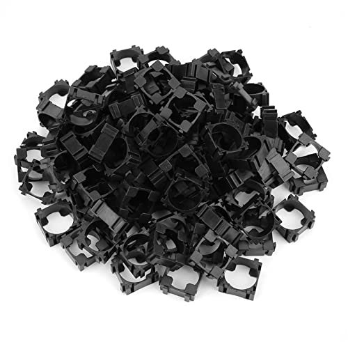 100 Pcs 18650 Lithium Battery Holder Plastic Battery Pack Bracket Cylindrical Battery Storage Box Safety Anti Vibration Cell Spacer for DIY Fixed 18650 Battery