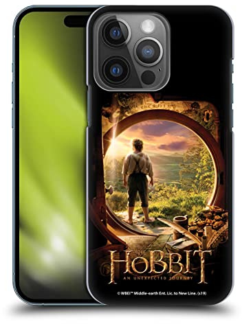 Head Case Designs Offizielle The Hobbit An Unexpected Journey Hobbit in der Tür Schluessel Kunst Harte Rueckseiten Handyhülle Hülle Huelle kompatibel mit Apple iPhone 14 Pro