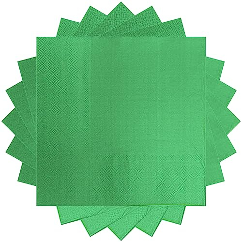 Grün Servietten 20 stück Papierservietten Grün 33 x 33 cm Napkins Servietten Paw Cocktailservietten, Tischdeko Hochzeit Papierserviette Einweg Napkins Tisch Dekorationen für Garten Geburtstag Party