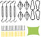 Yililay Shade Sail Hardware Sun Shade Sail Fixing Kit Stainless Steel Awning Attachment Set Accessories