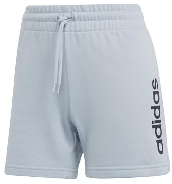 adidas Damen Essentials Linear French Terry Shorts, Wonder Blue/Legend Ink, M