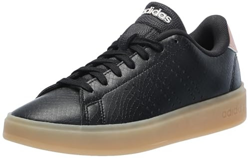 adidas Women's Advantage 2.0 Sneaker, Black Grey Sandy Pink Met, 8.5 UK
