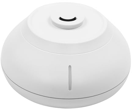 Duftöl-Diffusor mit 7-Flammen-Effekt,13.5 * 8cm tragbarer Aromatherapie-Nebel-Luftbefeuchter, leiser Diffusor für ätherische Öle mit Kapazität 130ml Auto-Off-Schutz(weiß)