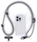 project-cb Cell Phone Lanyard 1,Tether Tab 2,Adjustable Crossbody Strap,Lanyards for Around the Neck,Rope Strap (White-Black-B)