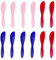 DYTHHN 12Pcs Plastic Butter Knife Versatile Butter Spreader Knife Durable Frosting Cheese Knives Kitchen Cake Cream Spatula for Cheese Cream Icing Jam