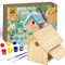 Mice&Co Kit DIY Maison d’Oiseau en Bois à Construire et Peindre - Nichoir Extérieur Écologique pour Le Jardin, Activité de Bricolage Créative avec Peintures Incluses, Refuge pour Oiseaux Sauvages