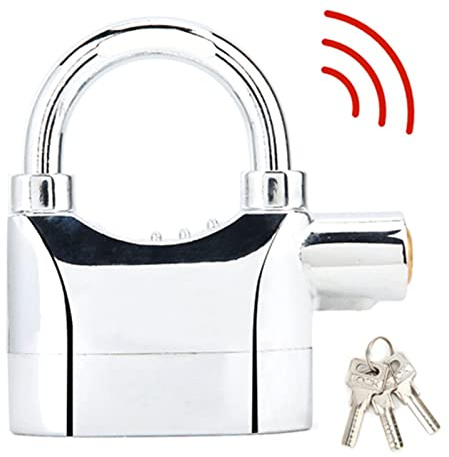 Yctze Candado de Seguridad Antirrobo Universal con Alarma de Sirena, Candado Impermeable para Motocicleta, Bicicleta, Puerta y Ventana