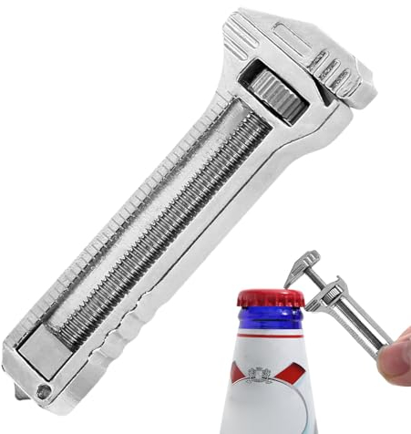 -Schraubenschlüssel, Multitools Stainless Steel? Kompakter Schraubenschlüssel, Titan-Minischlüssel, Bieröffner, Nagelzieher, Messschieber Für Reparaturen, Rucksackreisen, Camping,