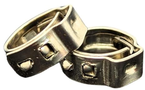 Lumonic I 10x 1-Ohr-Schelle 7,3-9,0mm I V2A Edelstahl I Einohrschelle I Schlauchschelle I für Druckluft, Rohrsysteme, Garten, KFZ