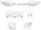 Ceozon Replacement Accessories LB RB LT RT Bumper Trigger Buttons Repair Kit for Xbox Elite Controller 2, Elite Series 2 Controller White