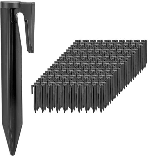Estacas para Robot cortacésped: Set de 200 Piquetas de Fijación para Cables Delimitadores del Robot Cortacésped Compatible con Robots Cortacésped Gardena, Worx, Bosch