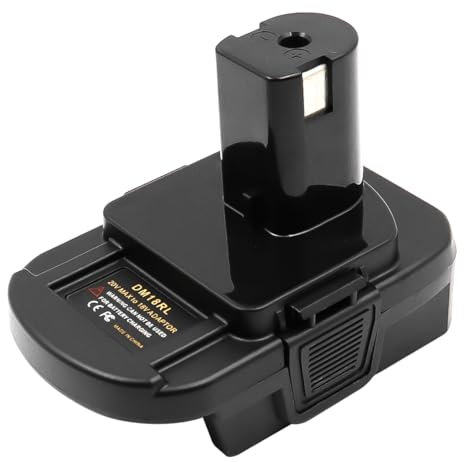 Sarini Battery Adapter for RYOBI 18V Tools, Compatible with Dewalt 18V/20V MAX & Milwaukee 18V Lithium Ion Batteries, USB Charging Port, 18 Volts