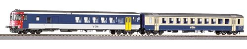 Piko 94460 N-2er Set Steuerwagen BDt und Personenwagen EW I 1./2. Klasse, BLS, Ep.V