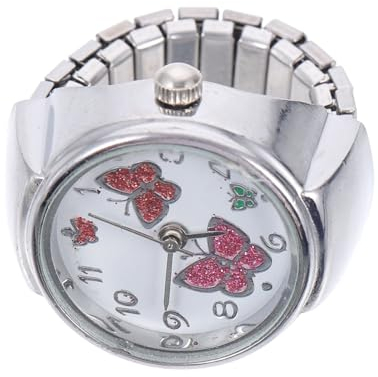 VALICLUD 2St Ringfinger Uhr shöne bescherung sicherungsringe fingeruhr elastisches Digitale Herrenuhren Uhrenring Damenuhren Herrenringe dekorative Ringuhr Fingerschmuck Uhr Metall