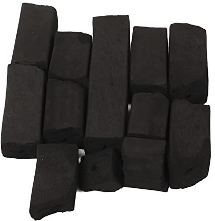 Rankomu Holzkohle schwarz rauchfrei Grillkohle Grillkohle, hoher Brennwert, brennfest, ideal für Campingbedarf, 2 kg