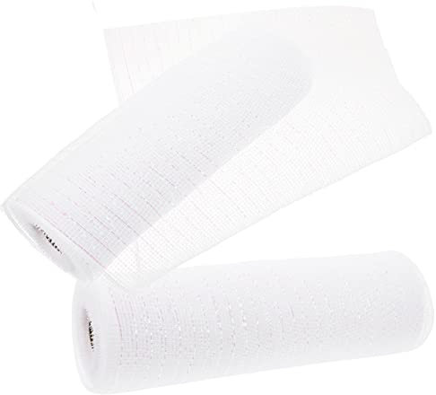 IWOWHERO 2rollen Dekoratives Geschenknetz Vielseitiges Mesh-band Für Festlichkeiten Hochzeiten Und Kreative Dekorationen Langlebig Für Kränze Und