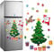 Christmas Fridge Magnets, Christmas Themed Magnetic Sticker, Magnetic Christmas Tree Stickers for Refrigerator Wardrobe Door Car Metal Door Decoration