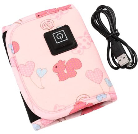 Toyvian 1stk Flaschenwärmer Babys Milch Maschine Kühler Fläschchenwärmer Futterflaschenhülle Rosa Zusammengesetzter Samt