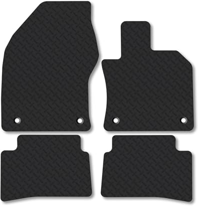Lexus UX (2019+) Heavy Duty Thick Rubber Car Mats Accessories Tailored Fit Front Rear Set Compatible Accessory Waterproof Durable Non-Slip 5mm Full Coverage Protection with Clips