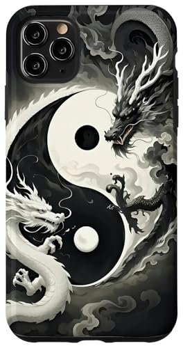 Dragon Aesthetic Yin And Yang Graphic Case for iPhone 11 Pro Max