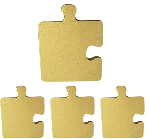 Drink Coasters, 4 Piece Jigsaw Puzzle Design, Reusable Cup Holders, Tabletop Protectors, Decorative Drink Mats Set, for Cups, Mugs, Beverage, Containers, Home, Kitchen