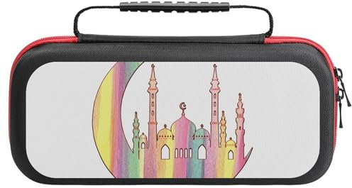 ​JSAUX Switch 2Moon, Castle, Rainbow Etui​ | Atmungsaktive ​Nintendo Switch 2-All-in-One-Tasche​ Mit ​Aufbewahrung Für Accessoires​ | ​Tasche Für Nintendo Switch Oled​ Mit Horizontaler ​Spieleaufbewah