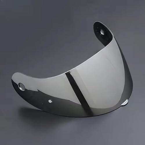 Visiere Casque Moto pour Nolan X-803/802 RS, Casque Moto Pare-Vent Casque Lentille, Remplacement de Visière de Lentille de Casque de Bouclier de Vent de Moto,I Silver