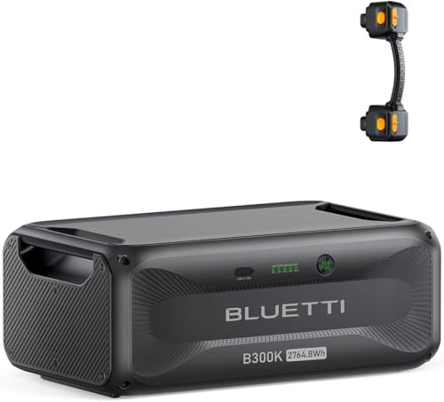 BLUETTI B300K Batería de Expansión LiFePO₄ 2764Wh | Compatible con Apex 300, Batería Adicional para Hogar, Emergencias y Viajes, Mayor Capacidad para Energía Solar