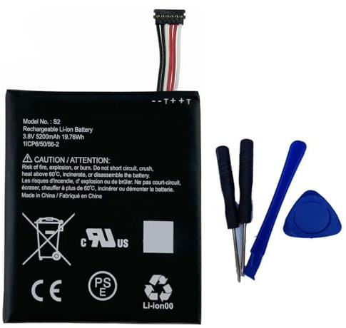 Ukkipower S2 (6-Pin) 3.8V 5200mAh Replacement Battery For Ring Video Doorbell 2nd Generation 6 Cable Version