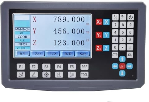 3 Achsen 2 Achsen Fräsen Drehmaschine Schleifer LCD DRO Digital Anzeige Display Zähler for lineare Skala optische Encoder Lineal Praktisch für Lesen