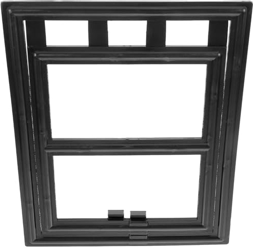 FOMIYES Porte Moustiquaire Noire Chatière Sécurisée Anti-Morsure pour Animaux, Installation Facile sur Portes et Fenêtres, Adaptée pour Chiens et Chats