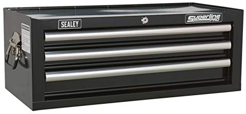 Sealey Ap33339B Add-On Chest 3 Drawer With Ball Bearing Runners - Black