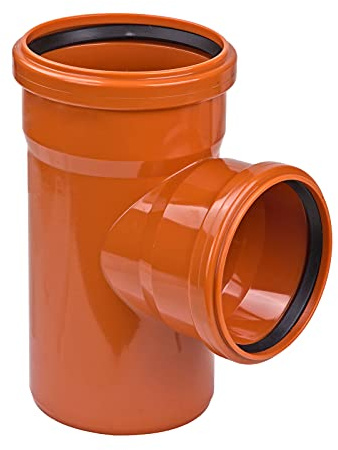 KG Rohr Abzweig DN 250/160 mm 87 Grad Abwasserrohr Kanalrohr orange