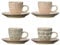 Bloomingville Cozy Becher 4er Set, Keramik, 4 Stück (1er Pack), 4, Rosa