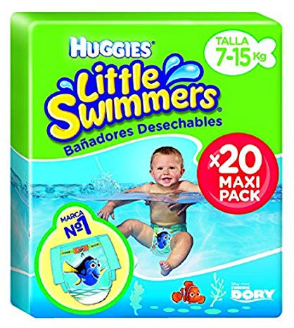 Huggies 2900251 Little Swimmers - 20 pannolini Maxi Pack taglia 3/4 7-15 kg