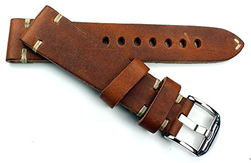 Sulla RIOS 1931 Herren Leder Uhrenarmband Vintage 20mm