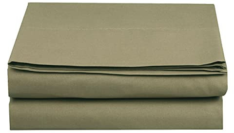 Premium Hotelqualität, 1-teiliges Bettlaken, luxuriös, weich, Fadenzahl 1500, ägyptische Qualität, Knitter-, Flecken- und lichtbeständig, Twin/Twin XL, Salbei