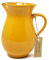 Verano Spanish Ceramics Selena Glaze Hand Dipped Terracotta Serving Jug - 19cm 1L Orange