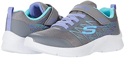 Skechers Girls Microspec Bold Delight Sneakers Kinder Schuhe grau 302468L, Schuhgröße:28 EU