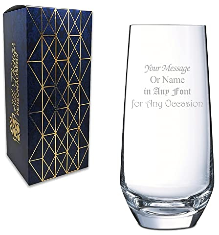 Personalised Engraved 16oz Cusco Hiball Tumbler, Gift Box Included, Personalise with Any Message, Different Fonts Available, Gin Tonic Cocktail Wedding Birthday Gift