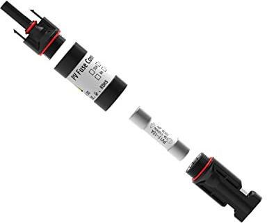 Fusible solaire en ligne avec support 30A : Porte-fusible pour systèmes photovoltaïques - Sudoo