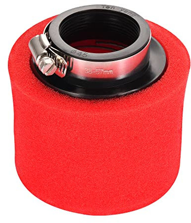 GOOFIT 45mm Filtro Aria Doppia Spugna Rosso Dritto Bocca Sostituzione Per 50cc 70cc 90cc 110cc 125cc Moto Dirt Racing Bike Go Kart Atv Quad Scooter