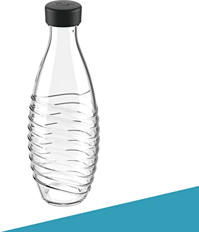 SodaNature® 2x Premium Flaschendeckel für SodaStream Crystal Flaschen | Hochwertige Deckel in wunderschönen Farben | Auslaufsicher & spülmaschinenfest | Zubehör in edler Geschenkverpackung (Anthrazit)