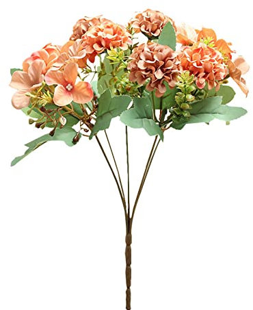 Standaschenbecher Für Draußen Pink 1 Bündel künstliche Rosen aus Kunststoff, Seidenblume, geeignet für die Pflanzendekoration des Familienhotels, Hochzeit, Weihnachten, Bürotisch (@-E, One Size)