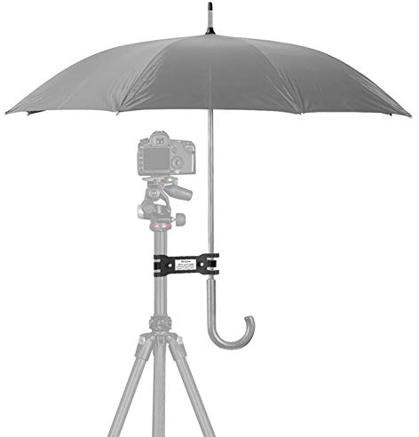 Camera Tripod Umbrella Holder, ABS Outdoor Umbrella Stand Clamp, Outdoor Photography Accessory for Photography Lovers, Portable and Lightweight