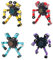 BSITSSS 4 Pezzi Fidget Spinner, Robot Giocattolo Deformabile Faidate Spinner Anti-stress Deformabile Faidate, Spinner Bambini per Bambini e Adulti, 3D Rotatorio Fidget Spinner Rarissimi per Bambini