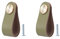 Lot de 2 Poignée Meuble Cuir, Bouton de Portes Placard Poignee Cuir Bouton de Tiroir, Poignee de Meuble Vintage pour Armoires, Commode, Cuisine, Salle de Bain