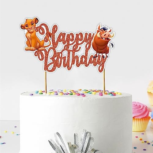 Seyal® The Lion Kng Décoration de gâteau d'anniversaire