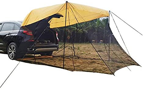 Toldo del Coche Extensión Trasera del Coche Sombrilla Carpa Toldo Lateral del Maletero del vehículo Carpa Lateral del Coche Carpa Lateral del Coche Carpa extendida para Acampar al Aire Libre