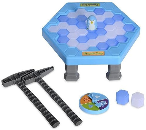 Penguin Escape Game - Fun Family Board Game, Ice Pick Penguin Challenge, Two or More Players, Party Games for Children Aged 3+